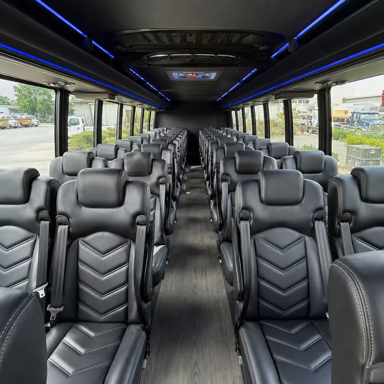 25 passenger minibus interior