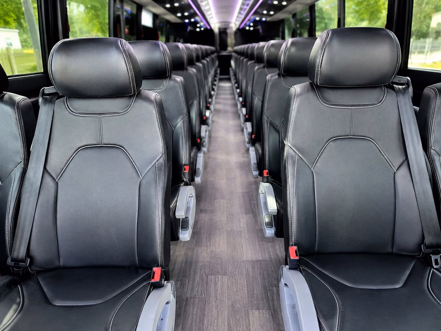 cranston charter bus interior