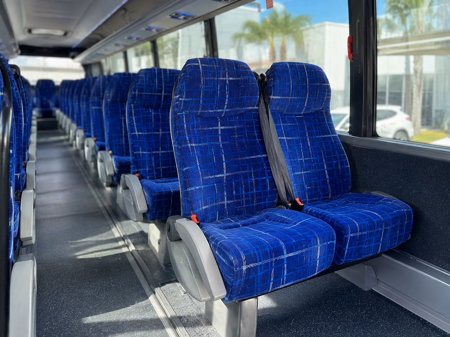 multi stop charter bus rentals for cranston employee routes