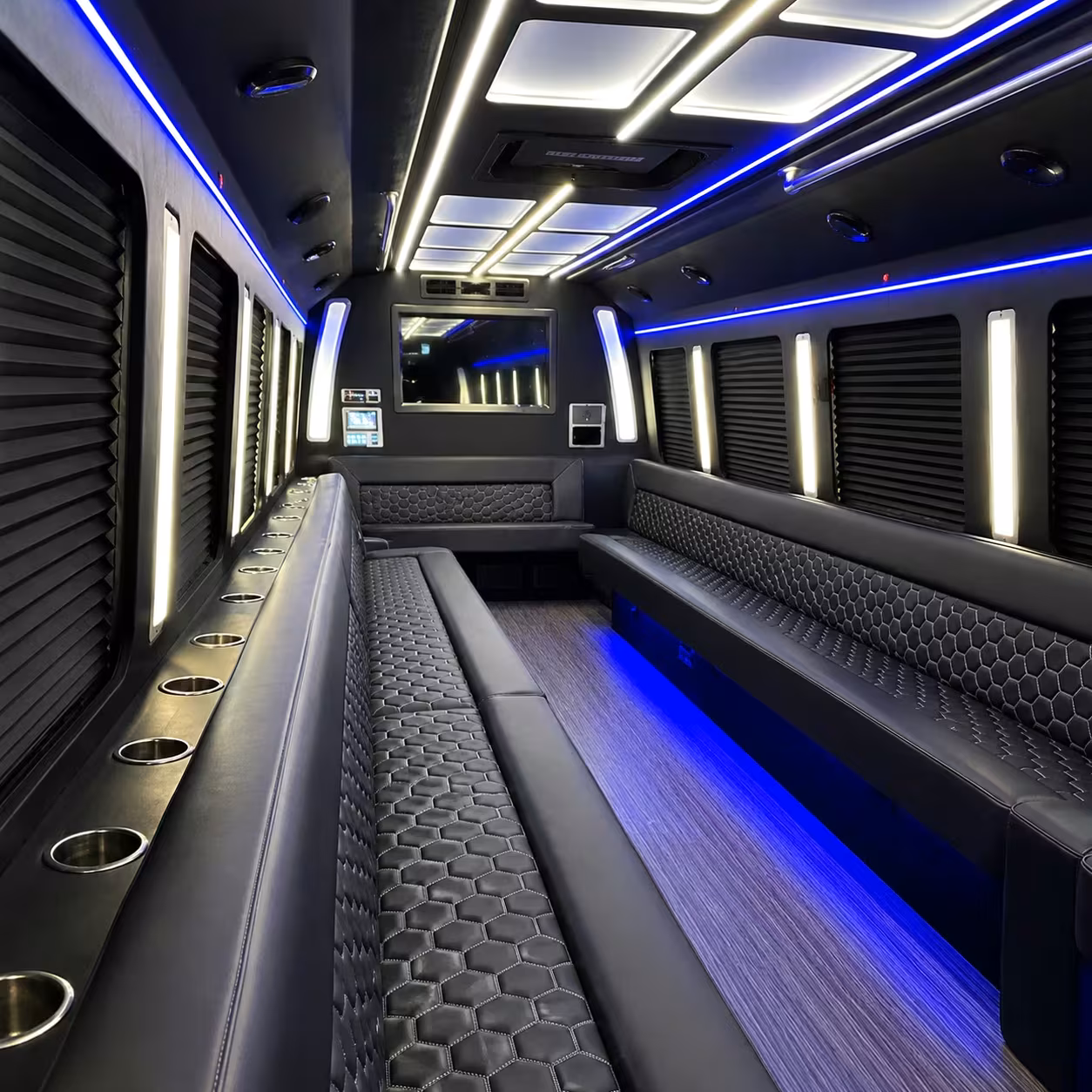 party bus rentals for cranston high school prom groups