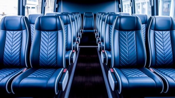 cranston 15 passenger minibus inside
