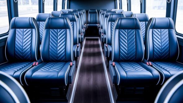 cranston 20 passenger minibus inside