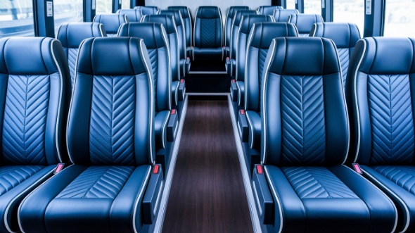 cranston 25 passenger minibus inside