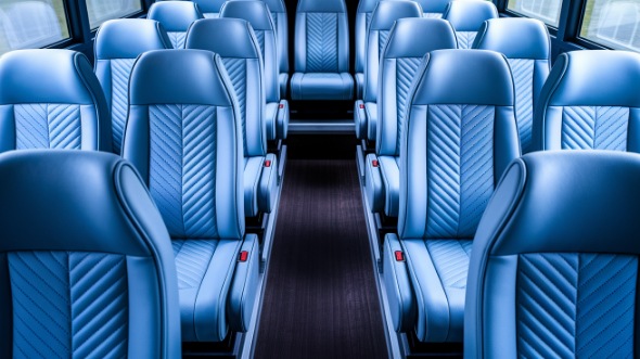 cranston 28 passenger minibus inside
