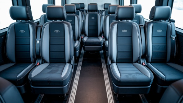 cranston sprinter van with driver inside