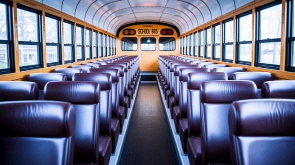 school bus rental interior cranston
